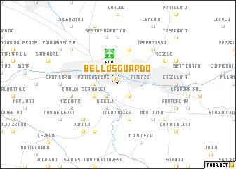 map of Bellosguardo