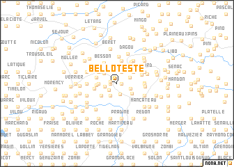 map of Belloteste