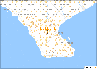 map of Bellote