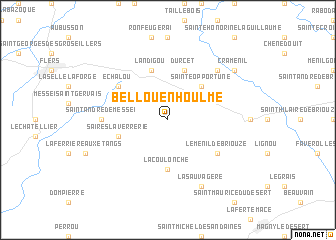 map of Bellou-en-Houlme