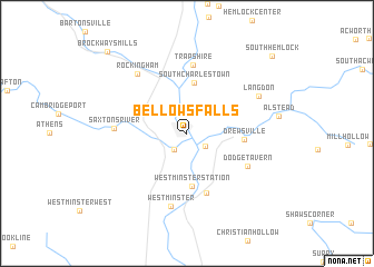 map of Bellows Falls