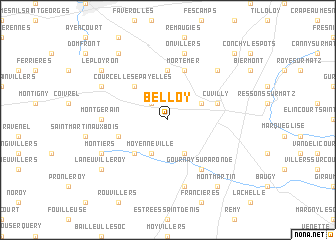 map of Belloy