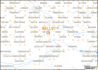 map of Belloy