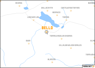 map of Bello