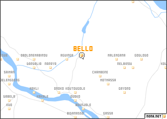 map of Bello