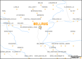 map of Bellpuig