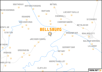 map of Bellsburg