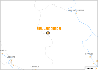 map of Bell Springs