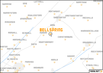 map of Bell Spring