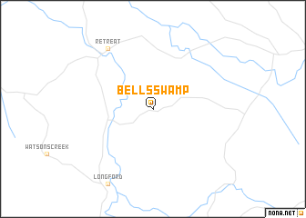 map of Bells Swamp