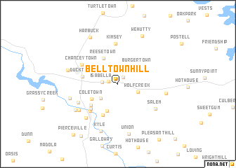 map of Belltown Hill