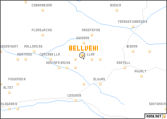 map of Bellvehí