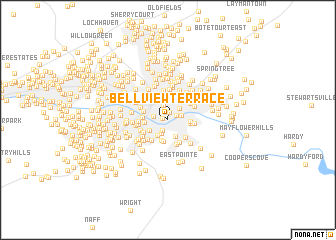 map of Bellview Terrace