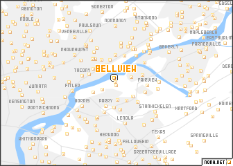 map of Bellview