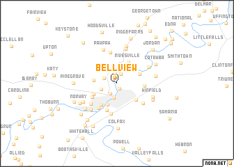 map of Bellview