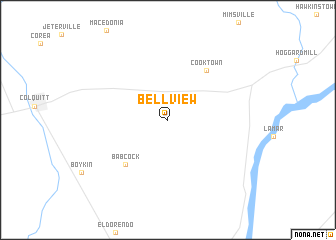 map of Bellview