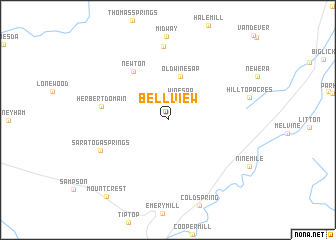 map of Bellview