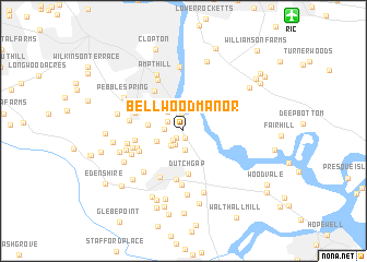 map of Bellwood Manor