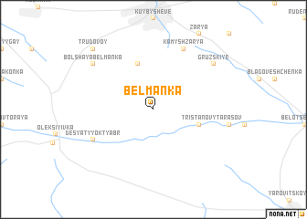 map of Belʼmanka