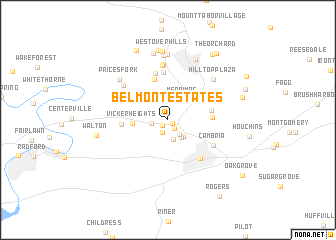 map of Belmont Estates