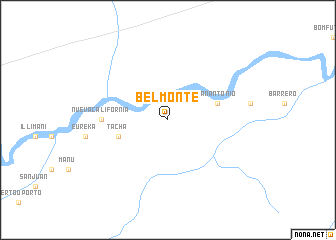 map of Belmonte