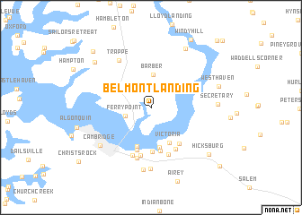 map of Belmont Landing