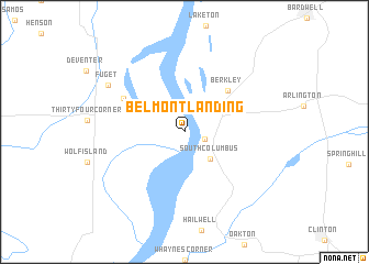 map of Belmont Landing