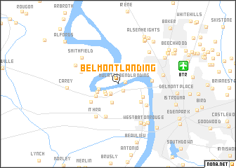 map of Belmont Landing