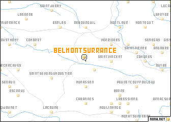 Belmont Sur Rance France Map Nona Net