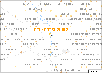 map of Belmont-sur-Vair