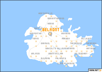 Belmont (Antigua and Barbuda) map - nona.net