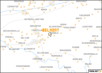 map of Belmont