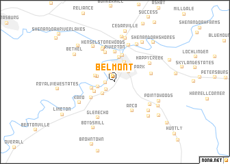 map of Belmont