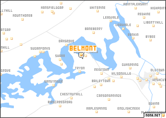 map of Belmont