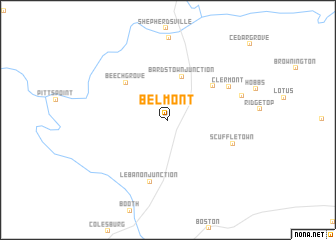 map of Belmont