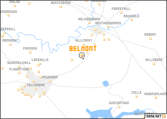 map of Belmont