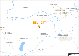 map of Belmont