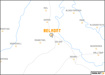 map of Belmont