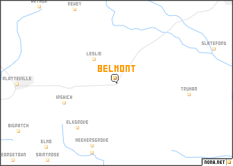 map of Belmont