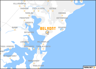 map of Belmont