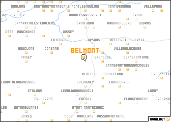 map of Belmont