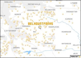 map of Belmount Farms