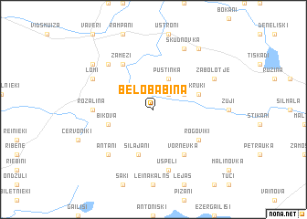 map of Belobabina