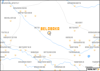 map of Belobaka