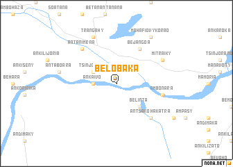 map of Belobaka