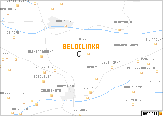 map of Beloglinka