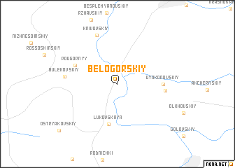 map of Belogorskiy