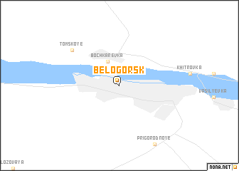 map of Belogorsk