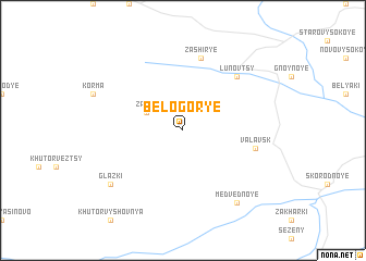 map of Belogorʼye