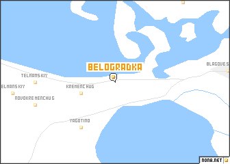 map of Belogradka